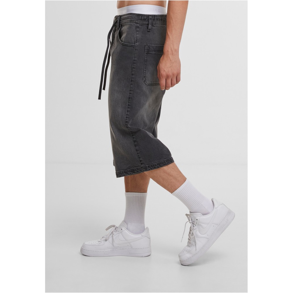 Urban Classics - Skater Shorts With Drawcord 3/4 length trousers - Black